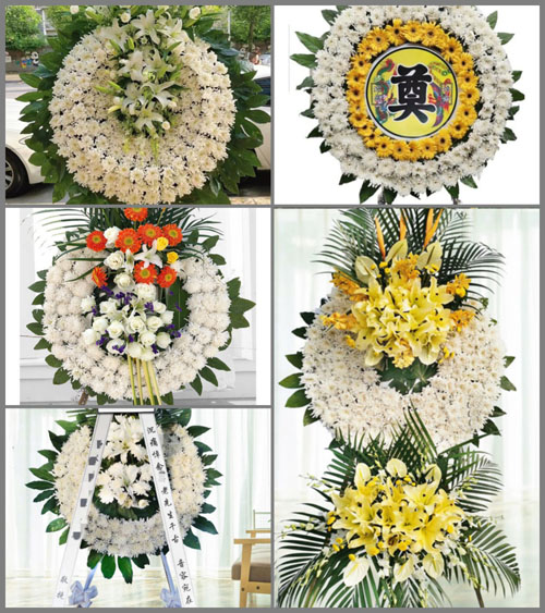 湖北随州市广水市蔡河镇杏仁山村花圈速递